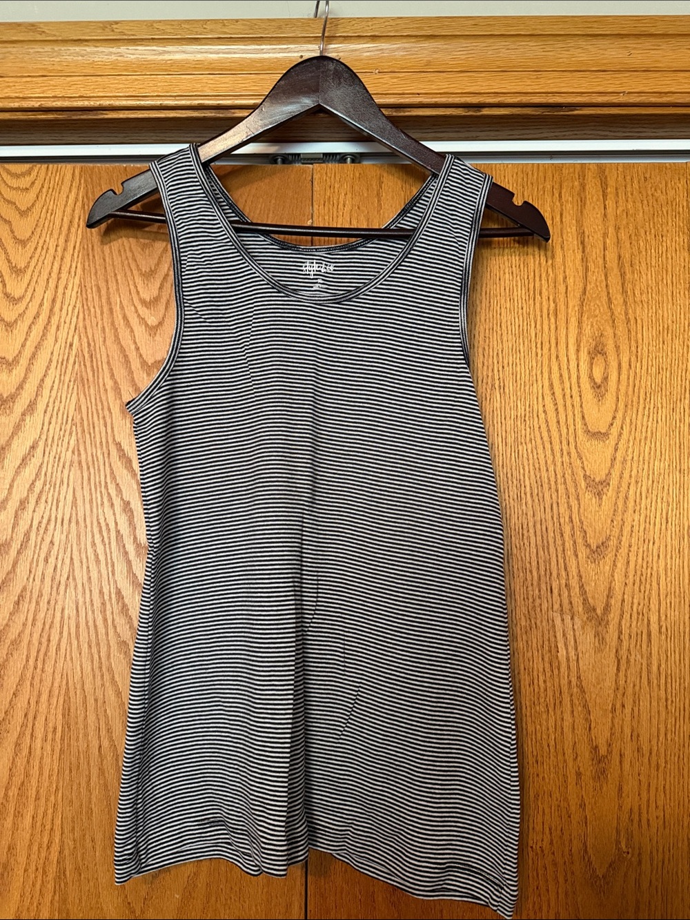 Striped Black and White Tank